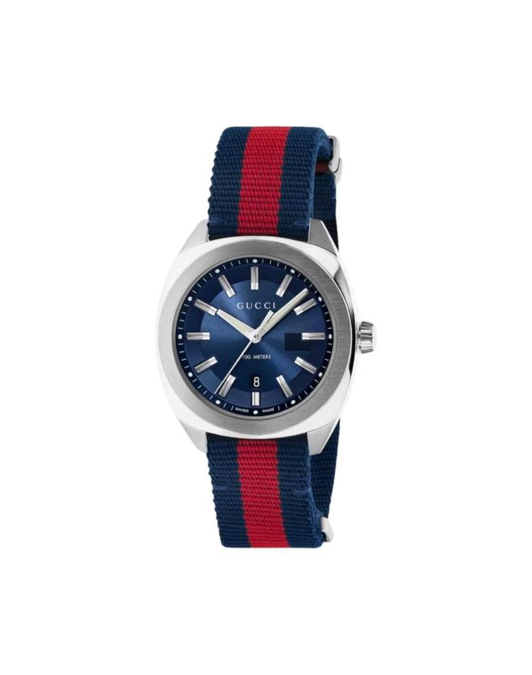 구찌 [해외] 구찌 GG2570 쿼츠 41mm 나일론 레드 블루 YA142304 FC03XX10950