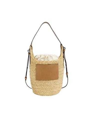[해외직구] 헬렌 카민스키 니시다 라피아 버킷백 내츄럴 카라멜 BAG51961-NAT/CAR