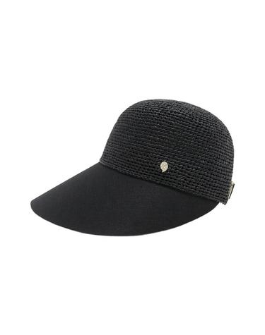 [해외직구] 헬렌 카민스키 블레이즈 린넨 라피아 캡 차콜 블랙 HAT52299
