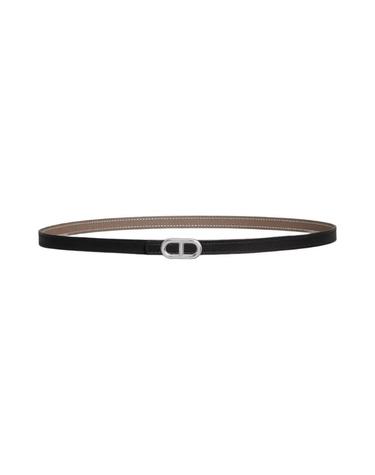 [해외직구] 에르메스 마이옹 H 벨트 버클   리버서블 가죽 스트랩 13mm   실버 누아 에뚜쁘 H010751UK05/H065538CABD