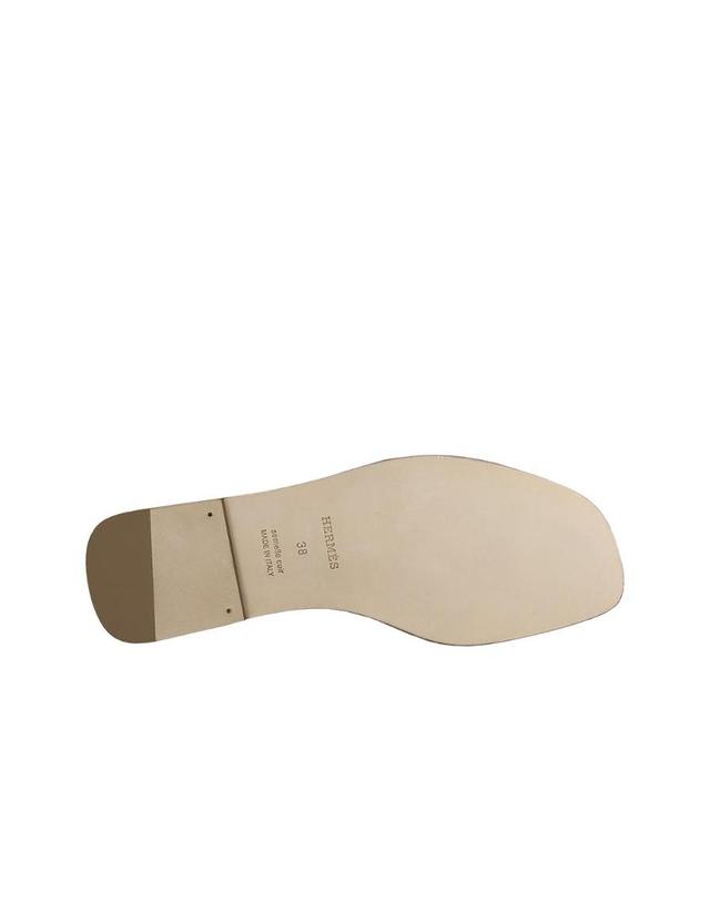 에르메스 [해외직구] 에르메스 오란 샌들 카프스킨 블랑 피케르 아반 H021056Z02 착용컷