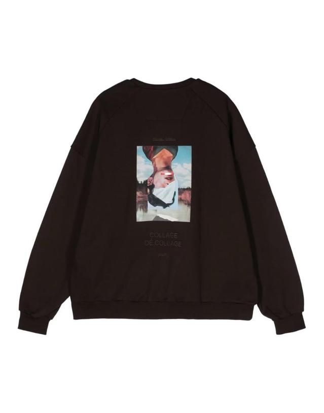 준지 [해외직구] Juun.J 준지 X 찰스 윌킨 더 네버 아 멘 투 비 그래픽 스웨트셔츠 JC4841P03D 착용컷
