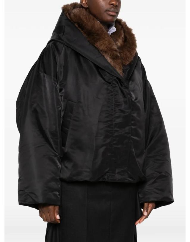 준지 [해외직구] Juun.J 페이크 퍼 트리밍 후드 재킷 JW6Y39W505 착용컷