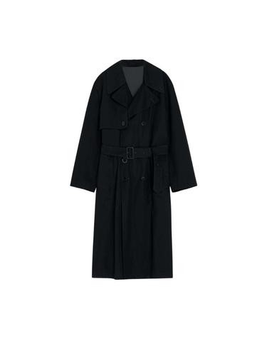 [해외직구] 르메르 발수 소재 벤틸 코튼 트윌 트렌치 코트 블랙 CO1126-LF1441-999