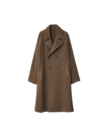 [해외직구] 르메르 더블 브레스티드 코트 펠티드 울 앤 알파카 블렌드 머드 CO1169-LF1700-704