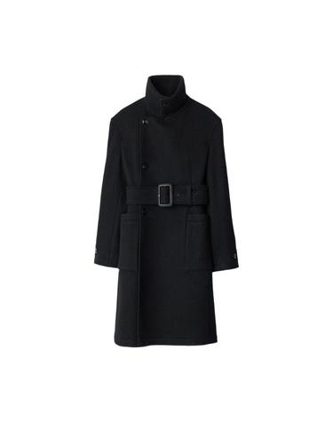 [해외직구] 르메르 피티드 랩 코트 펠티드 울 앤 알파카 블렌드 블랙 CO1155-LF1700-999