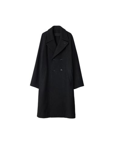 [해외직구] 르메르 더블 브레스티드 코트 펠티드 울 앤 알파카 블렌드 블랙 CO1169-LF1700-999