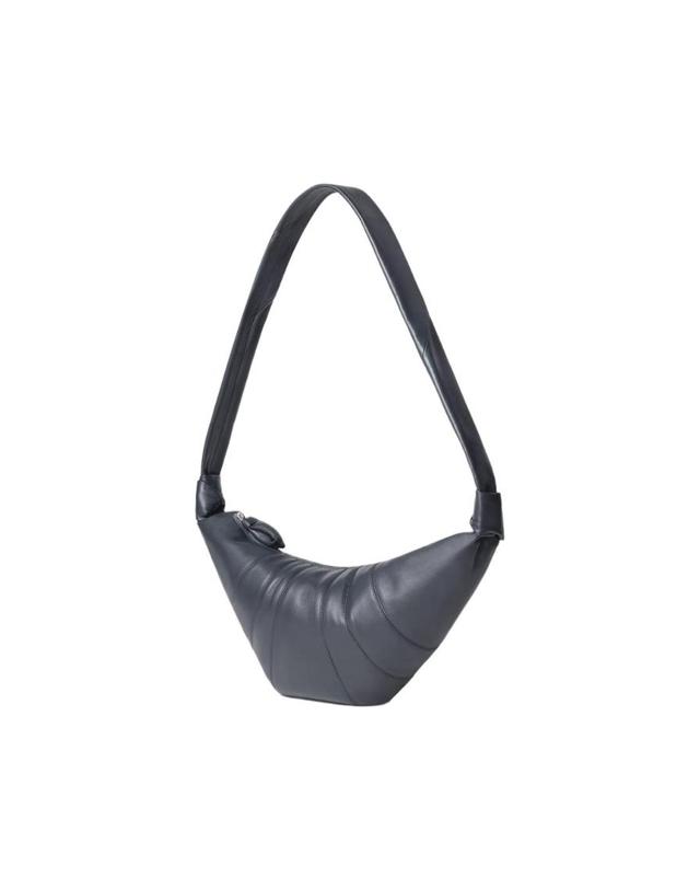 르메르 [해외직구] 르메르 미디움 크루아상 백 소프트 나파 레더 그래닛 블루 BG0001-LL095-003 착용컷