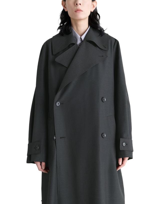 르메르 [해외직구] 르메르 Trench coat whith detachable lining LMAQEA5HGRYV1A1100 착용컷