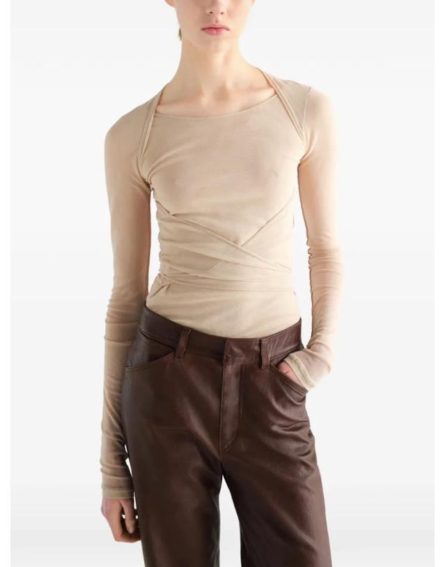 르메르 [해외직구] 르메르 발레리나 메시 저지 랩 탑 TS0052LJ1070 착용컷