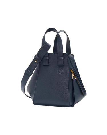 [해외직구] 로에베 소프트 그레인드 카프스킨 컴팩트 해먹백 딥 네이비 A538H13X23-5544