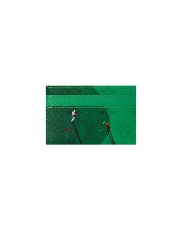 [해외직구] 루이비통 더블 카드 홀더 골프 그린 M14863