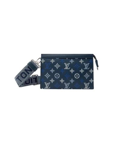 [해외직구] 루이비통 가스통 미니 백 스트랩 네이비 블루 M28818