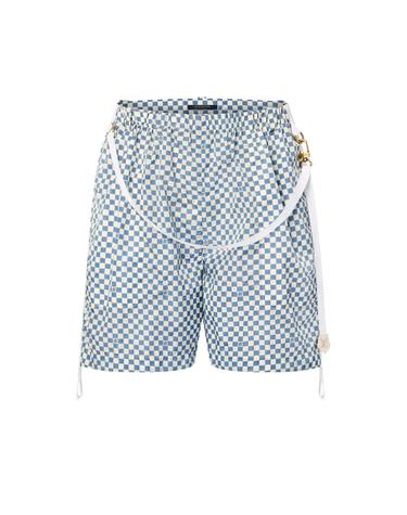 [해외직구] 루이비통 Micro Damier Clip Detail Shorts  LVU643A2BLUNA1AA00