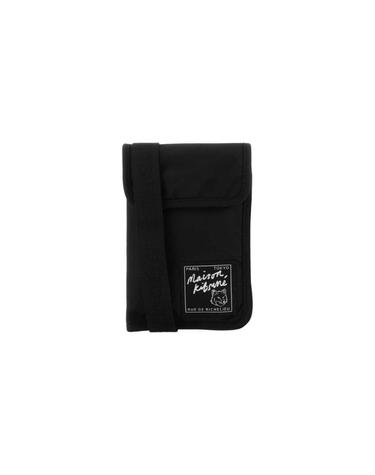 [해외직구] 메종 키츠네 더 트레블러 넥 파우치 블랙 MM05362WQ1001-P199