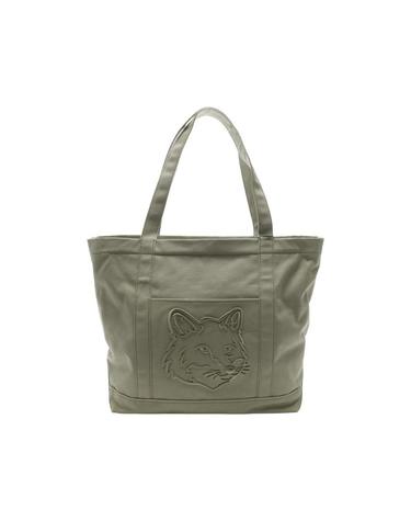 [해외직구] 메종 키츠네 라지 폭스 헤드 토트백 로렐 그린 LW05104WW0107-P131