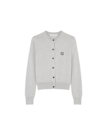 [해외직구] 메종 키츠네 볼드 폭스 헤드 패치 레귤러 가디건 라이트 그레이 멜란지 LW00506KT1036-H120