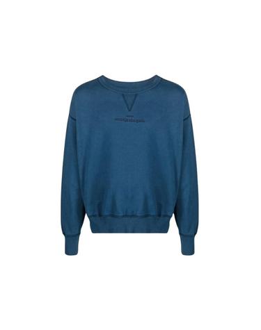 [해외직구] 메종 마르지엘라 로고 자수 스웨트셔츠 블루 S50GU0194S25520522
