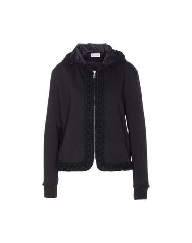 [해외직구] 몽클레르 블렌드 코튼 집업 가디건 블랙   25FW K2-093-8G00026-899RB-999