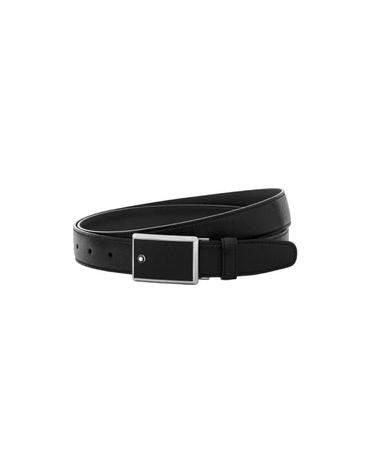 [해외직구] 몽블랑 플레이트 버클 30mm 사피아노 레더 벨트 블랙 114421 114421