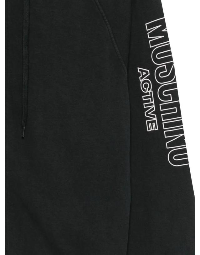 모스키노 [해외직구] 모스키노 logo print zip up hoodie A17214436 착용컷