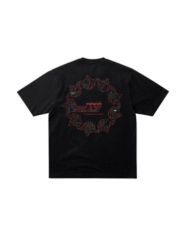 [해외직구] 팔라스 x 마하리시 템플 스타 티셔츠 블랙 25SS 455089