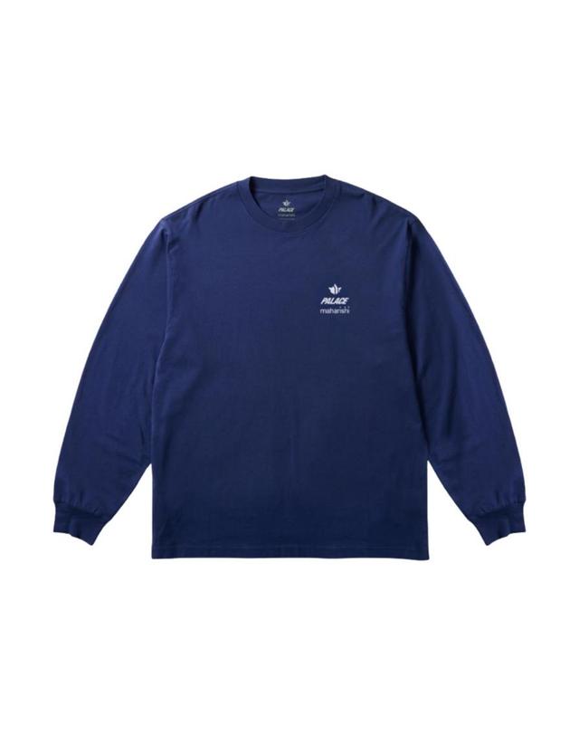 팔라스 [해외직구] 팔라스 x 마하리시 샤오린 태그 롱슬리브 블루 25SS 455086 착용컷
