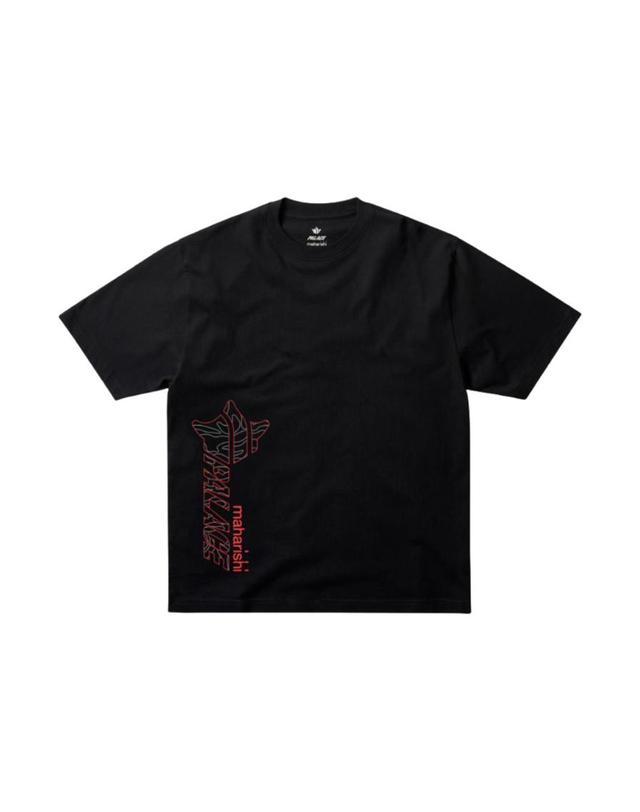 팔라스 [해외직구] 팔라스 x 마하리시 템플 스타 티셔츠 블랙 25SS 455089 착용컷