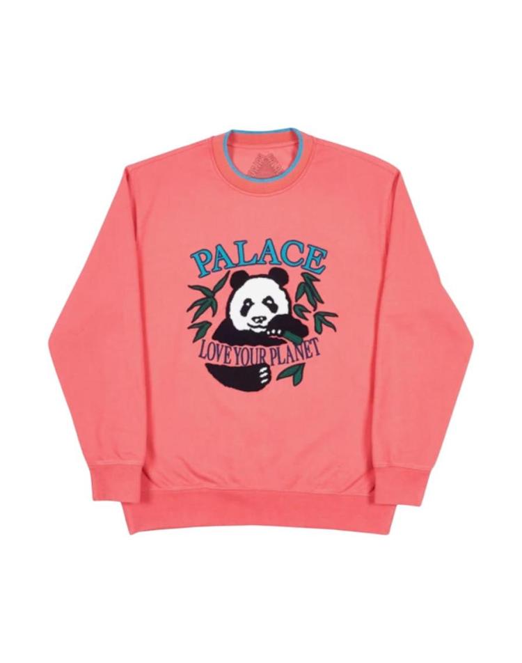 Palace [해외] 팔라스 판다 크루넥 핑크  18SS 43202 FC1EXX02442