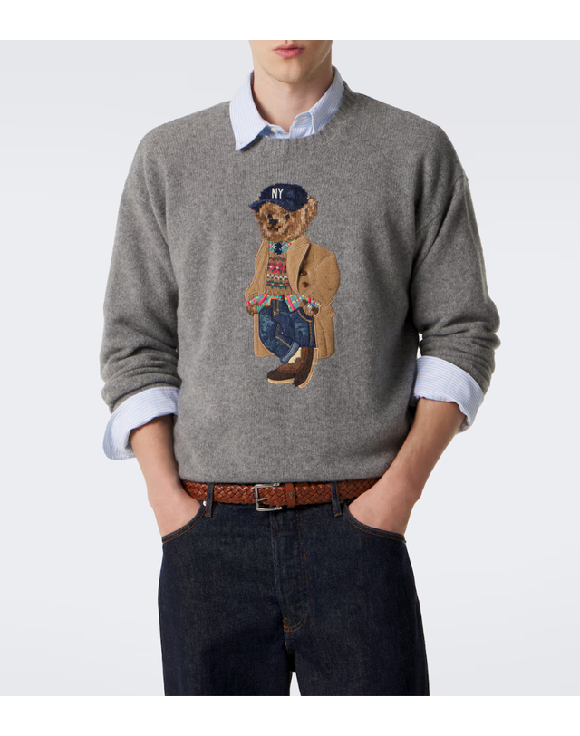 폴로랄프로렌 [해외직구] 폴로 랄프로렌 Polo Bear 울 캐시미어 스웨터 P01226716 착용컷