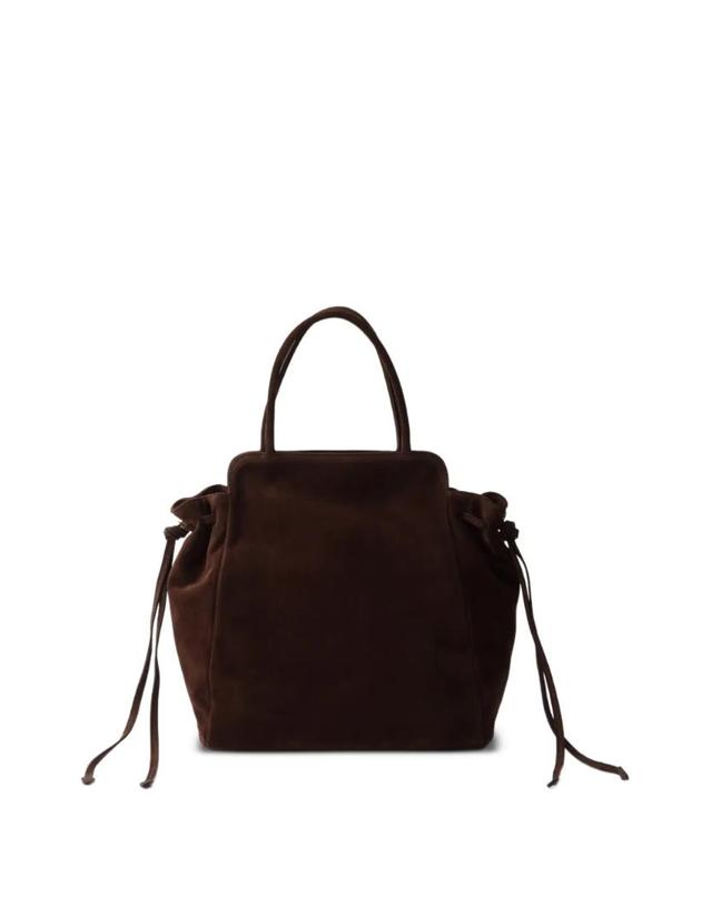 프라다 [해외직구] 프라다 Carry medium suede bag 1BG641VMOY2C4S 착용컷