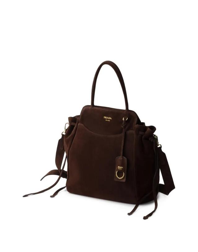 프라다 [해외직구] 프라다 Carry medium suede bag 1BG641VMOY2C4S 착용컷