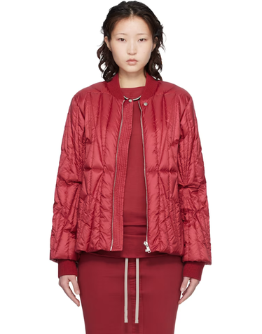 [해외직구] 릭오웬스 패딩 Moncler    레드 지오카모 플라이트 다운 재킷 261232F061006