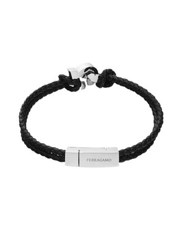 [해외직구] 페라가모 레더 브레이슬릿 블랙 770360-776345