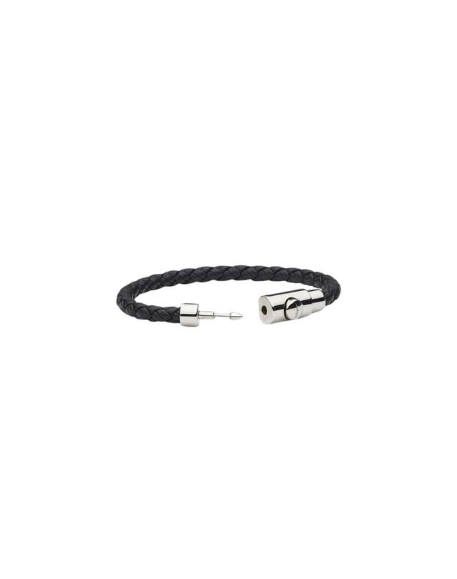 페라가모 [해외직구] 페라가모 브레이디드 레더 브레이슬릿 블랙 773540-703871 착용컷