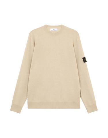 [해외직구] 스톤 아일랜드 510C4 라이트 퓨어 RWS 울 크루넥 스웨터 위드 리빙 오프 화이트   24FW 8115510C4-V0097