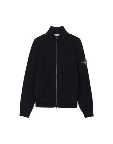 [해외직구] 스톤 아일랜드 5100012 스탠드 칼라 가디건 네이비 블루   26FW L2S1551000-12S01C4-V0020