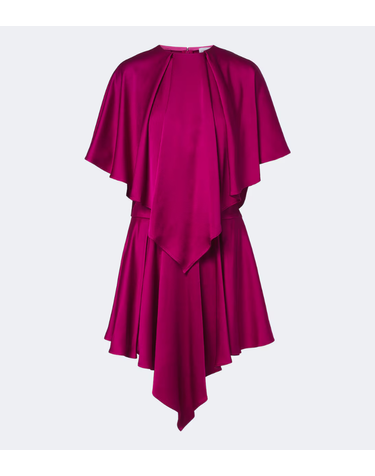 [해외직구] Stella McCartney 케이프 새틴 미니드레스 P01209950