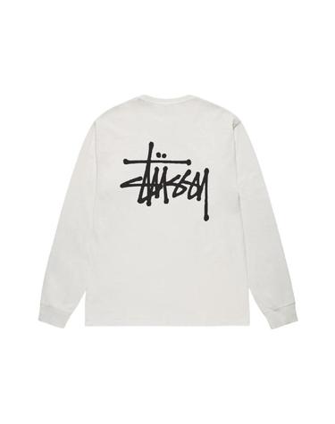 [해외직구] 스투시 베이직 스투시 피그먼트 다이드 롱슬리브 티셔츠 내츄럴 2024 1995001 1995001