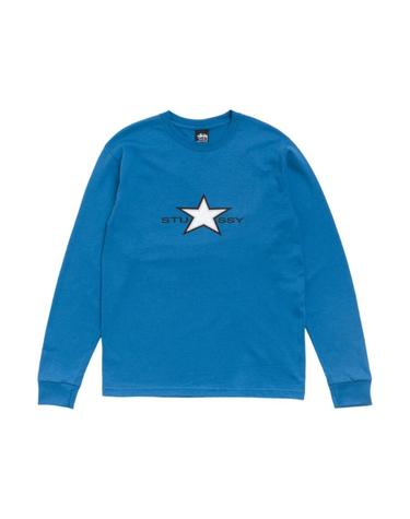 [해외직구] 스투시 스타 롱슬리브 티셔츠 블루 1995212 1995212