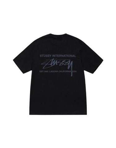 [해외직구] 스투시 스무스 인터내셔널 티셔츠 블랙 1905039 1905039
