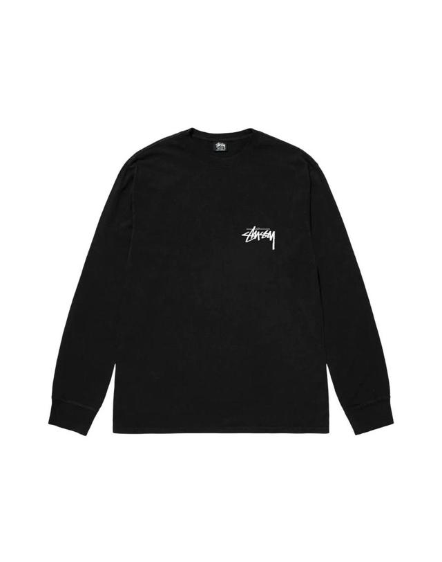 스투시 [해외직구] 스투시 하우 위아 리빈 피그먼트 다이드 롱슬리브 티셔츠 블랙 1994855 1994855 착용컷