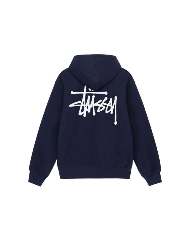스투시 [해외직구] 스투시 베이직 스투시 후드 집업 네이비 2022 1974762/M 착용컷