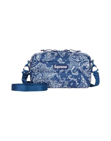 [해외직구] 슈프림 퍼퍼 사이드백 블루 페이즐리   22FW 88708