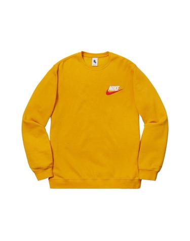 [해외직구] 슈프림 x 나이키 크루넥 머스타드   18FW BQ3767-752