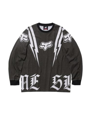[해외직구] 슈프림 x 폭스 레이싱 롱슬리브 탑 블랙   25FW 645844