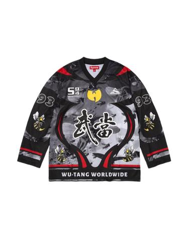 [해외직구] 슈프림 x 우탱 클랜 하키 저지 블랙   25FW 675665