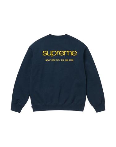 [해외직구] 슈프림 NYC 크루넥 네이비   23FW 192383