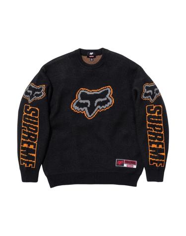 [해외직구] 슈프림 x 폭스 레이싱 스웨터 블랙   25FW 645841
