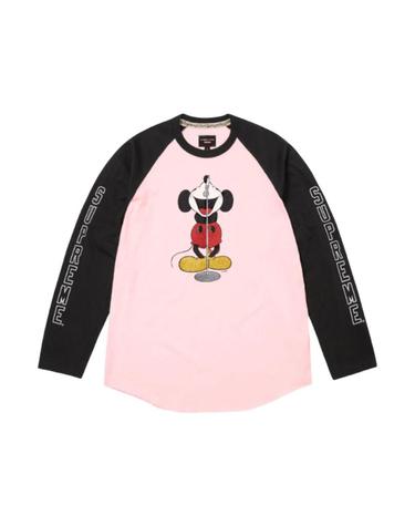 [해외직구] 슈프림 x 넘버 나인 x 미키 마우스 래글런 롱슬리브 탑 핑크   25FW 639299